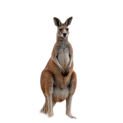 animal, creature, staff, crown, photorealistic, concept art, kangaroo, stands transparent PNG cut-out