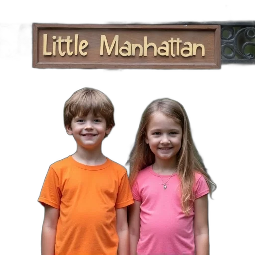 3d render, photorealistic, city street, earth tones, young, boy, girl, standing transparent PNG cut-out