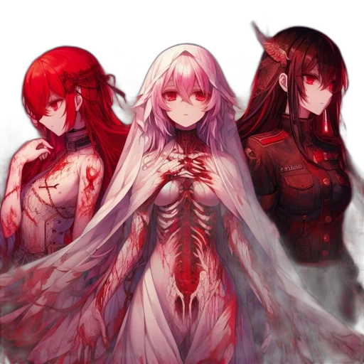 dress, concept art, fantasy art, anime, pixel art, fire, red, dark transparent PNG cut-out