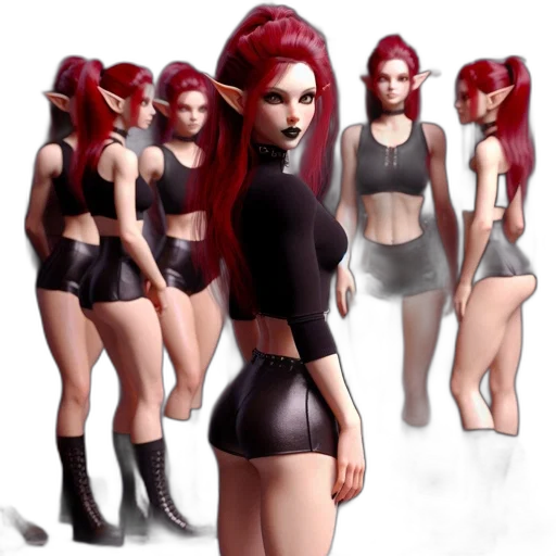 concept art, 3d render, fantasy art, pixel art, red, dark, earth tones, monochrome transparent PNG cut-out