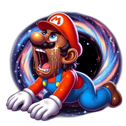 animal, creature, staff, concept art, pixel art, fantasy art, photorealistic, mario transparent PNG cut-out