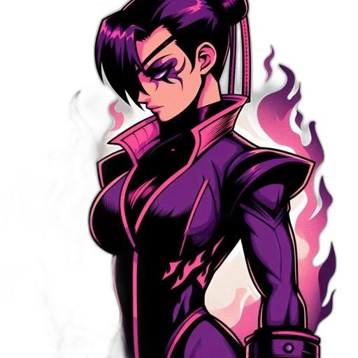 jacket, staff, comic book art, concept art transparent PNG cut-out