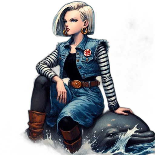 jacket, staff, fantasy art, concept art, comic book art, photorealistic, blue, monochrome transparent PNG cut-out
