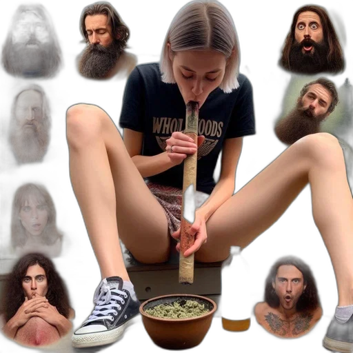 hair, shoes, creature, photorealistic, concept art, individual, photo, montage transparent PNG cut-out