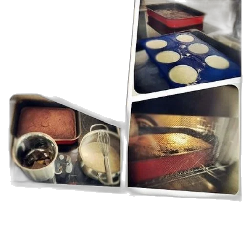 food, jewelry, earth tones, collage, images, showing, process, baking transparent PNG cut-out