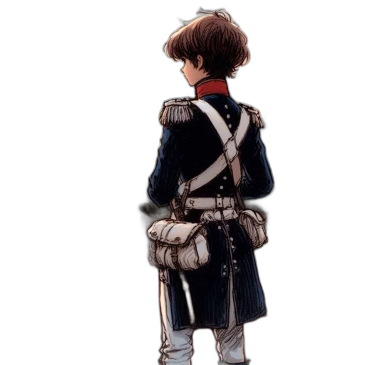 jacket, staff, weapon, sword, concept art, watercolor, pixel art, fantasy art transparent PNG cut-out
