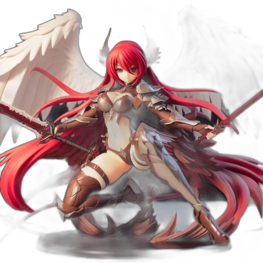 sword, weapon, fantasy art, concept art, anime, pixel art, red, monochrome transparent PNG cut-out