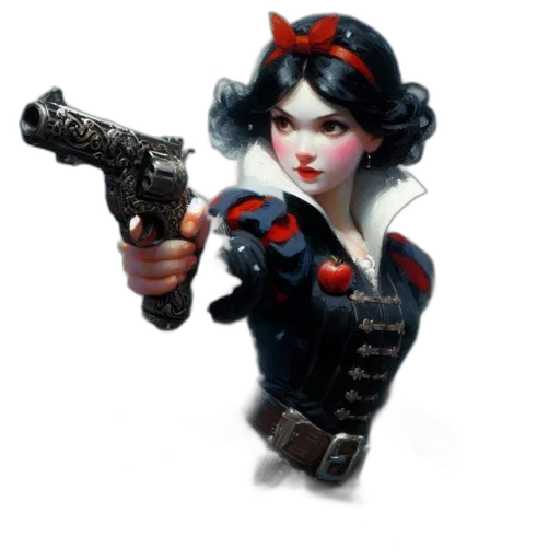 weapon, staff, concept art, fantasy art, 3d render, pixel art, woman, steampunk-inspired transparent PNG cut-out