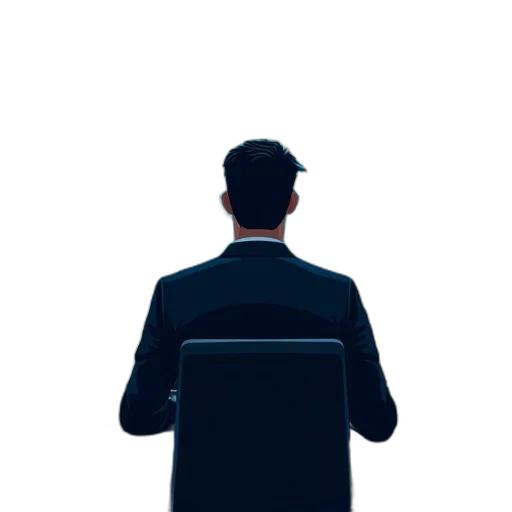 staff, jacket, furniture, face transparent PNG cut-out
