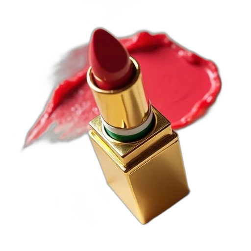 jewelry, crown, weapon, photorealistic, 3d render, red, gold, lipstick transparent PNG cut-out