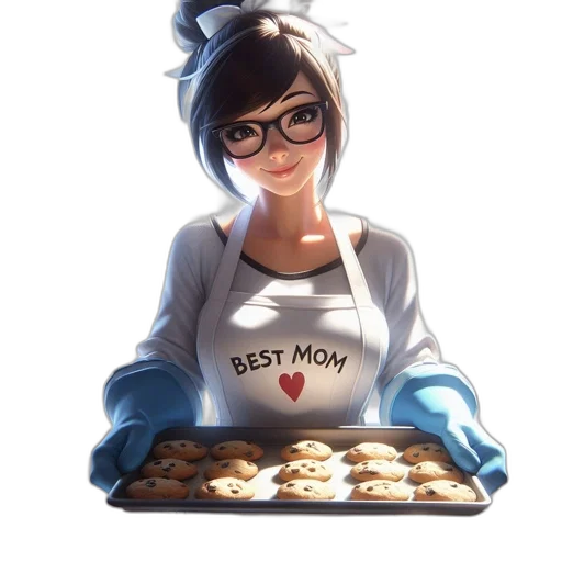 food, staff, concept art, photorealistic, anime, cartoon, monochrome, blue transparent PNG cut-out