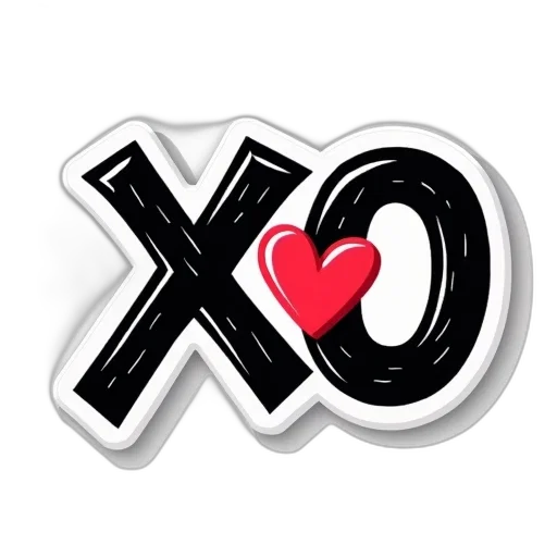 sticker, word, stylized, graffiti-like, font, has, white, background transparent PNG cut-out