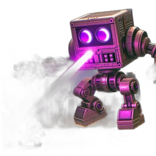 robot, weapon, staff, sword, 3d render, concept art, cyberpunk, vaporwave transparent PNG cut-out