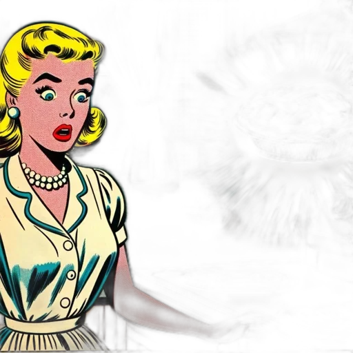 jewelry, dress, comic book art, cartoon, concept art, 3d render, earth tones, vintage-comic transparent PNG cut-out