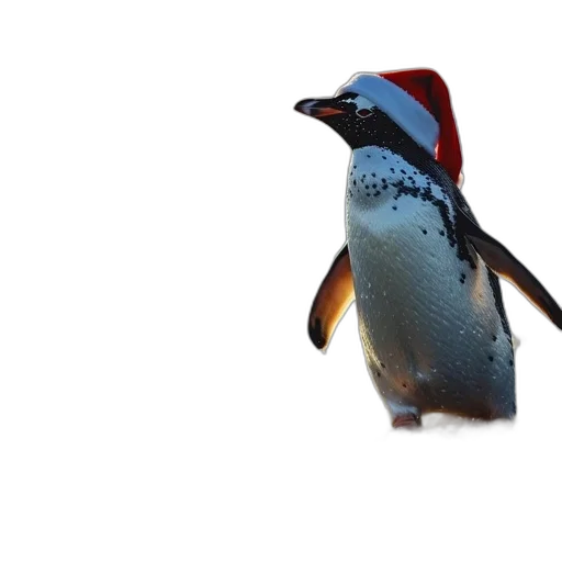 animal, hat, creature, staff, 3d render, photorealistic, concept art, penguin transparent PNG cut-out