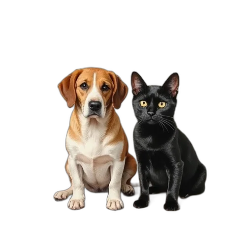 animal, staff, photorealistic, pixel art transparent PNG cut-out