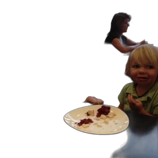 food, creature, man, child, sit, table, plate, sippy transparent PNG cut-out
