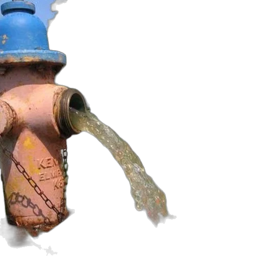 bottle, mask, weapon, robot, 3d render, fire, hydrant, spraying transparent PNG cut-out