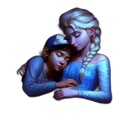 crown, pixel art, concept art, fantasy art, photorealistic, underwater, neon lights, snow transparent PNG cut-out