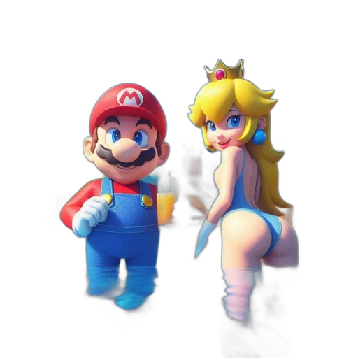 dress, hat, crown, weapon, 3d render, pixel art, concept art, watercolor transparent PNG cut-out