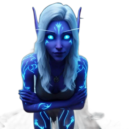 staff, fantasy art, concept art, pixel art, 3d render, neon lights, blue, ethereal transparent PNG cut-out