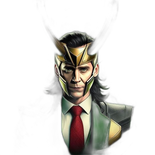 mask, face, staff, comic book art, concept art, fantasy art, 3d render, golden transparent PNG cut-out
