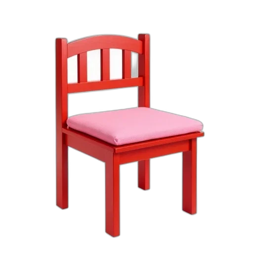 furniture, dress, food, animal, 3d render, photorealistic, red, wooden transparent PNG cut-out