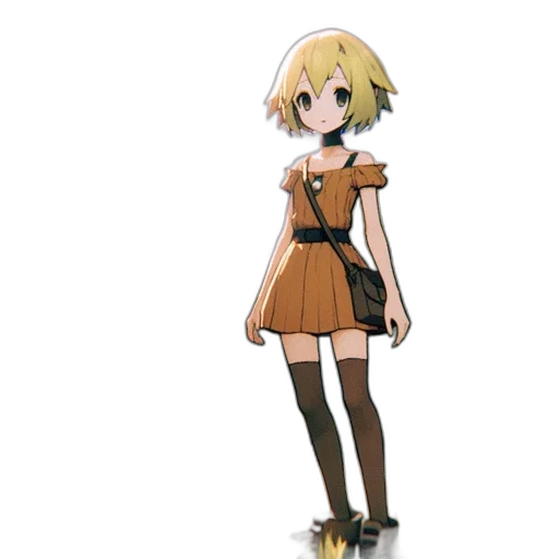 dress, staff, weapon, robot, anime, concept art, cartoon, pixel art transparent PNG cut-out