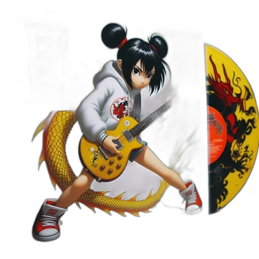 weapon, anime, concept art, fantasy art, cartoon, album, cover, displays transparent PNG cut-out