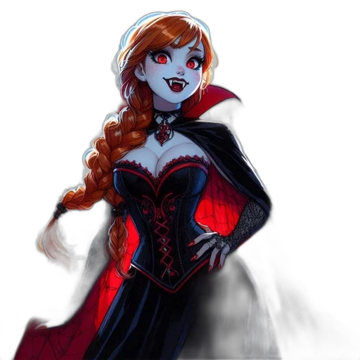 dress, concept art, fantasy art, comic book art, pixel art, red, dark, woman transparent PNG cut-out