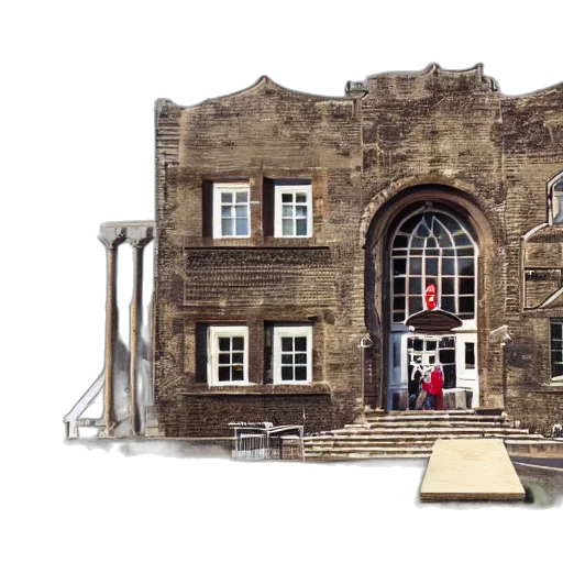 building, 3d render, concept art, city street transparent PNG cut-out