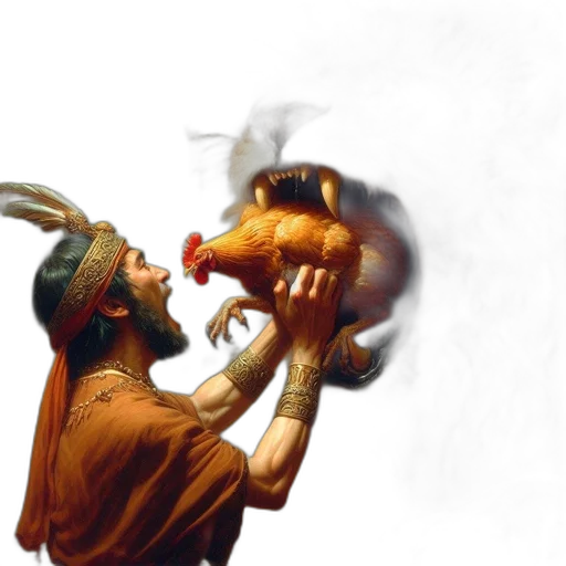 dragon, mask, animal, staff, concept art, fantasy art, photorealistic, 3d render transparent PNG cut-out