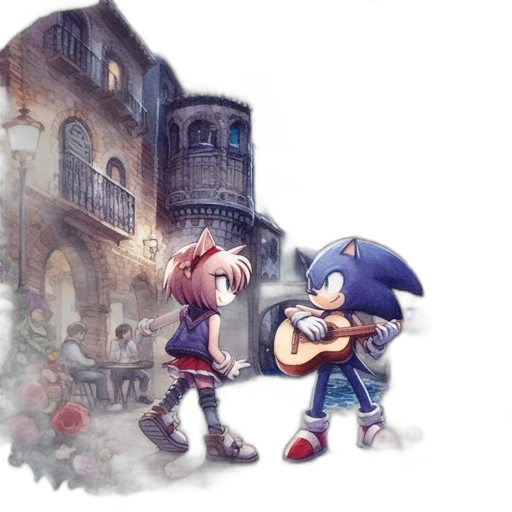 concept art, watercolor, fantasy art, pixel art, fog, snow, city street, rain transparent PNG cut-out