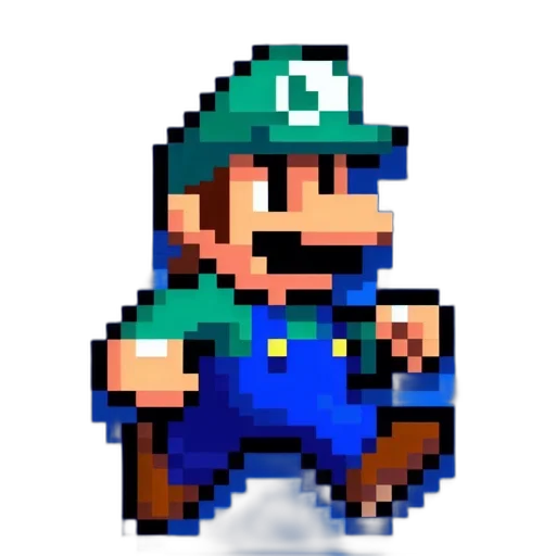 staff, hat, weapon, pixel art, concept art, 3d render, cartoon, green transparent PNG cut-out