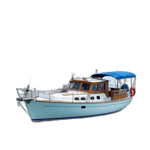 3d render, photorealistic, white, sailboat, blue, stripe, floating, calm transparent PNG cut-out