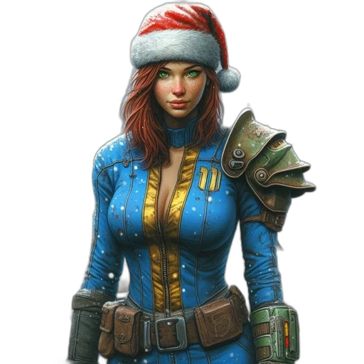staff, hat, concept art, fantasy art, 3d render, photorealistic, post-apocalyptic, snowfall transparent PNG cut-out