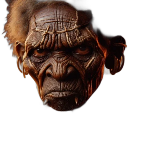 mask, face, creature, animal, 3d render, photorealistic, concept art, fantasy art transparent PNG cut-out