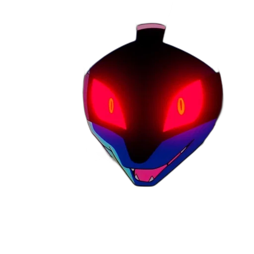 mask, robot, hat, face, 3d render, concept art, vaporwave, pixel art transparent PNG cut-out
