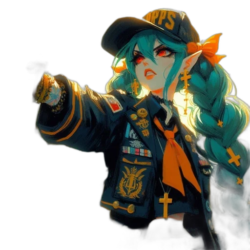 weapon, staff, sword, jacket transparent PNG cut-out