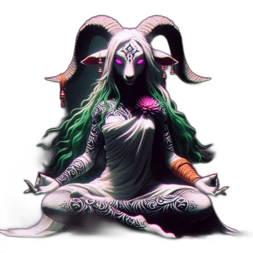 mask, creature, concept art, fantasy art, pixel art, 3d render, mystical, figure transparent PNG cut-out