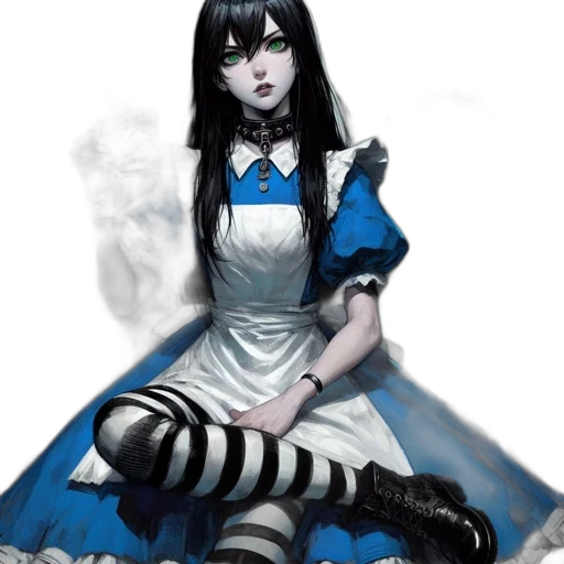 dress, staff, mask, face, fantasy art, concept art, anime, pixel art transparent PNG cut-out