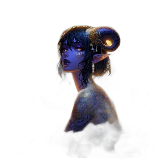 creature, mask, face, staff, fantasy art, concept art, watercolor, pixel art transparent PNG cut-out