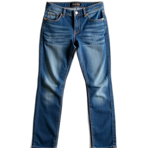 jacket, 3d render, pair, blue, jeans, button, fly, zipper transparent PNG cut-out