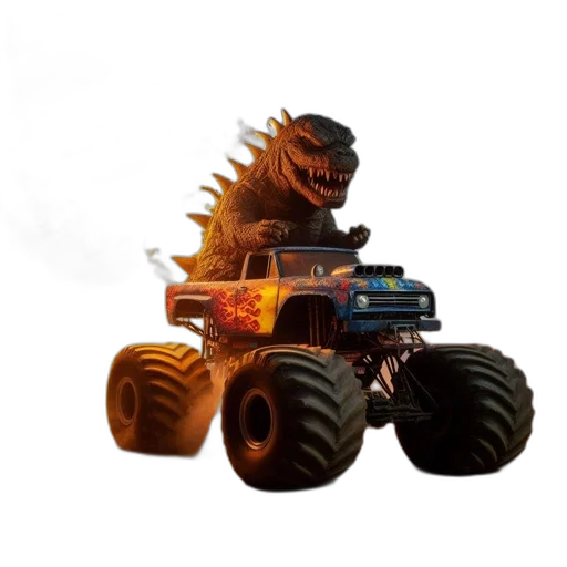 car, creature, dragon, animal, concept art, 3d render, fantasy art, large transparent PNG cut-out