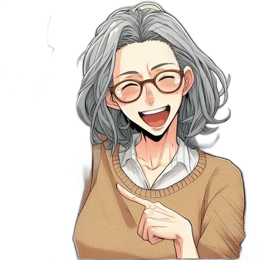 mask, staff, face, anime, pixel art, cartoon, concept art, elderly transparent PNG cut-out