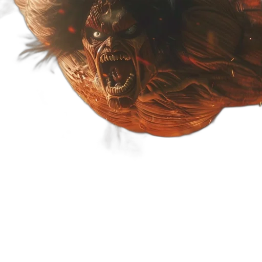 creature, mask, hair, dragon, concept art, 3d render, photorealistic, fantasy art transparent PNG cut-out