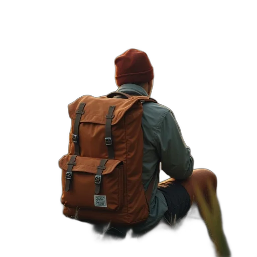 jacket, hat, staff, creature, 3d render, concept art, photorealistic, watercolor transparent PNG cut-out