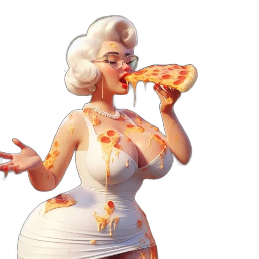food, dress, concept art, 3d render, pixel art, comic book art, animated, female transparent PNG cut-out