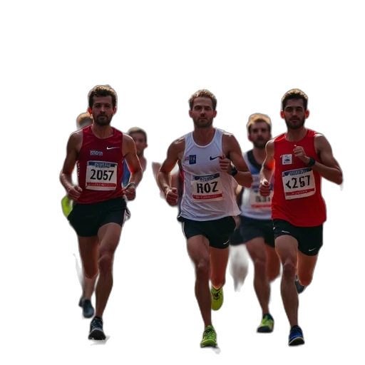boston, marathon, team, starting transparent PNG cut-out