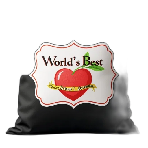 crown, food, hat, 3d render, black, pillow, white, label transparent PNG cut-out